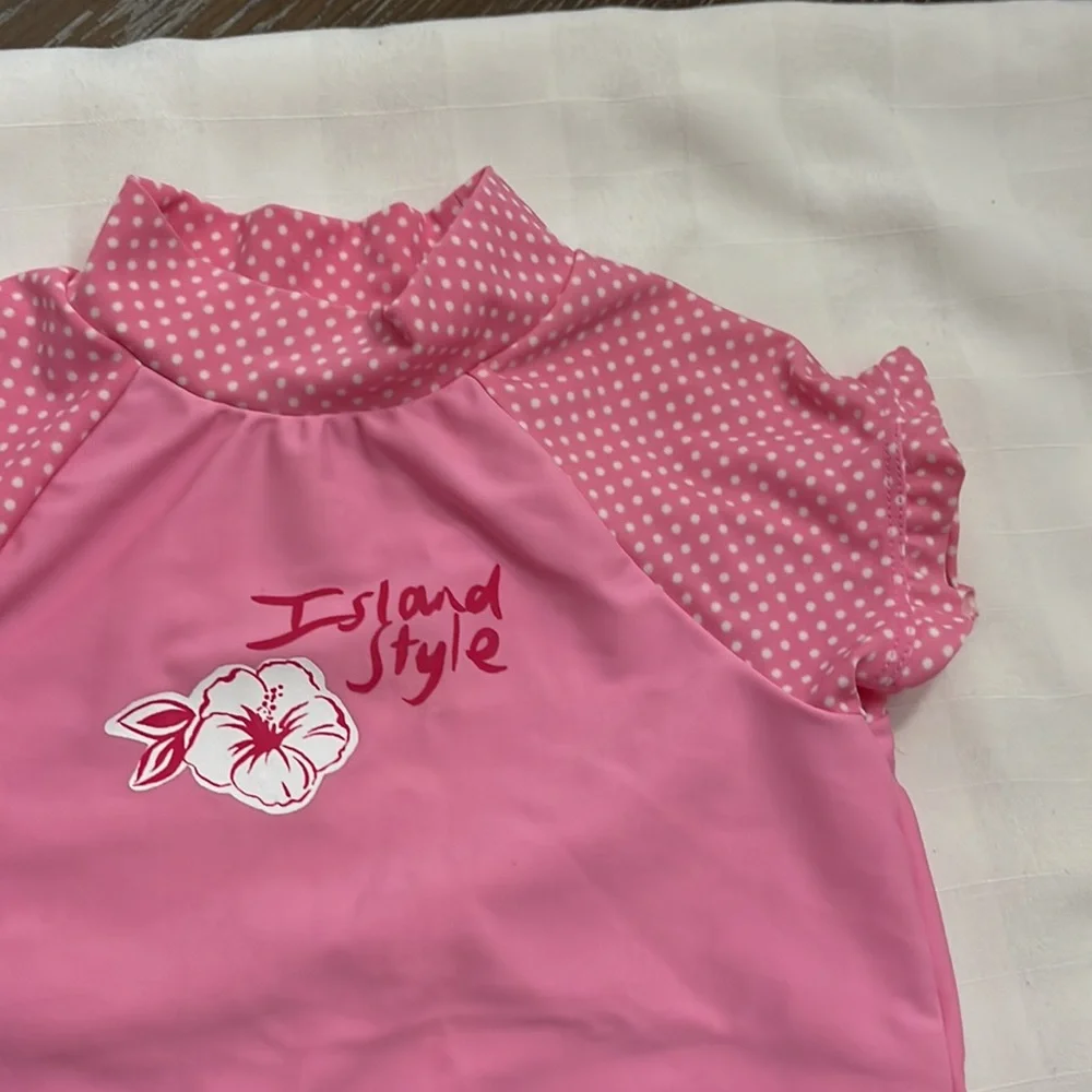 Circo pink with polkadots swim set